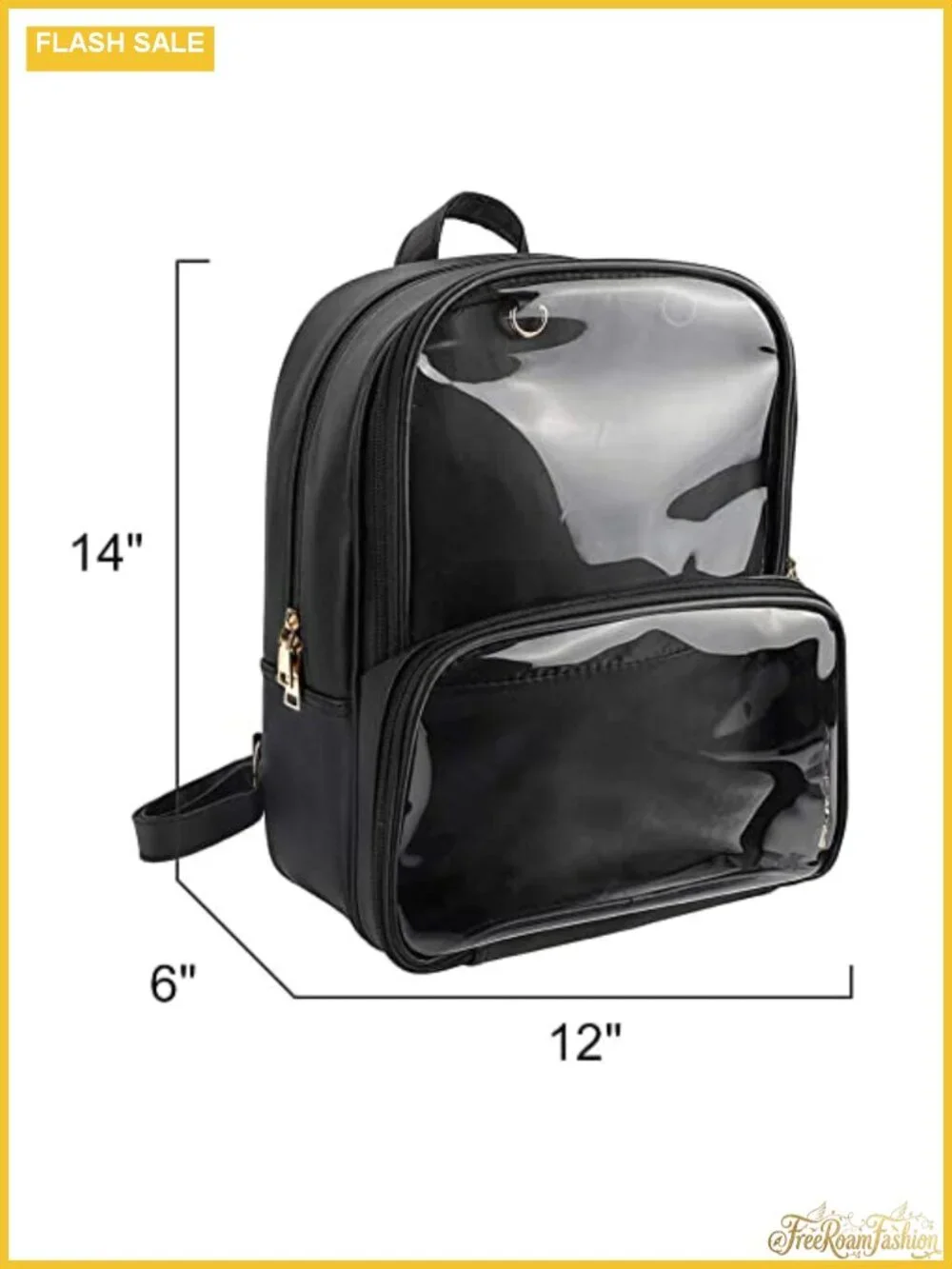 Ita Bag Double Window PU Leather Kawaii Backpack with Insert